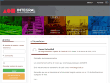 Tablet Screenshot of campus.integral.edu.ar